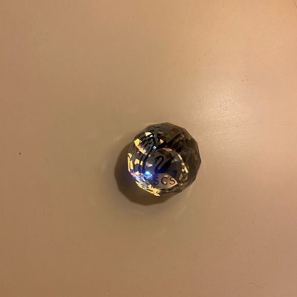 SWAROVSKI CRYSTAL Vintage Swarovski Prism Paperweight w/ black Swan SCS logo - Picture 12 of 12